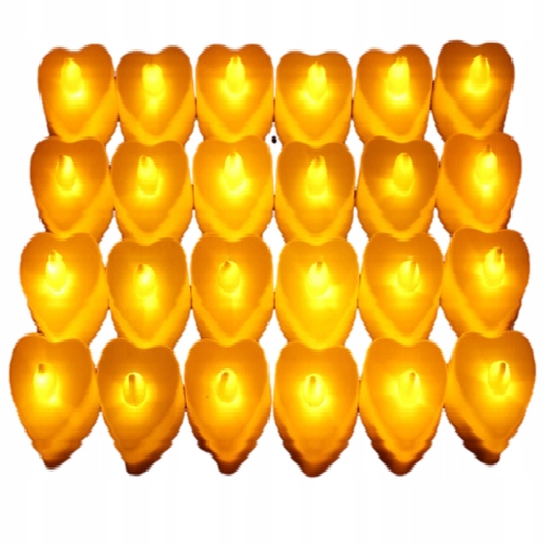 ZNICZ WKŁAD LED ELEKTRYCZNY ŚWIECĄCE SERCE PŁOMIEŃ