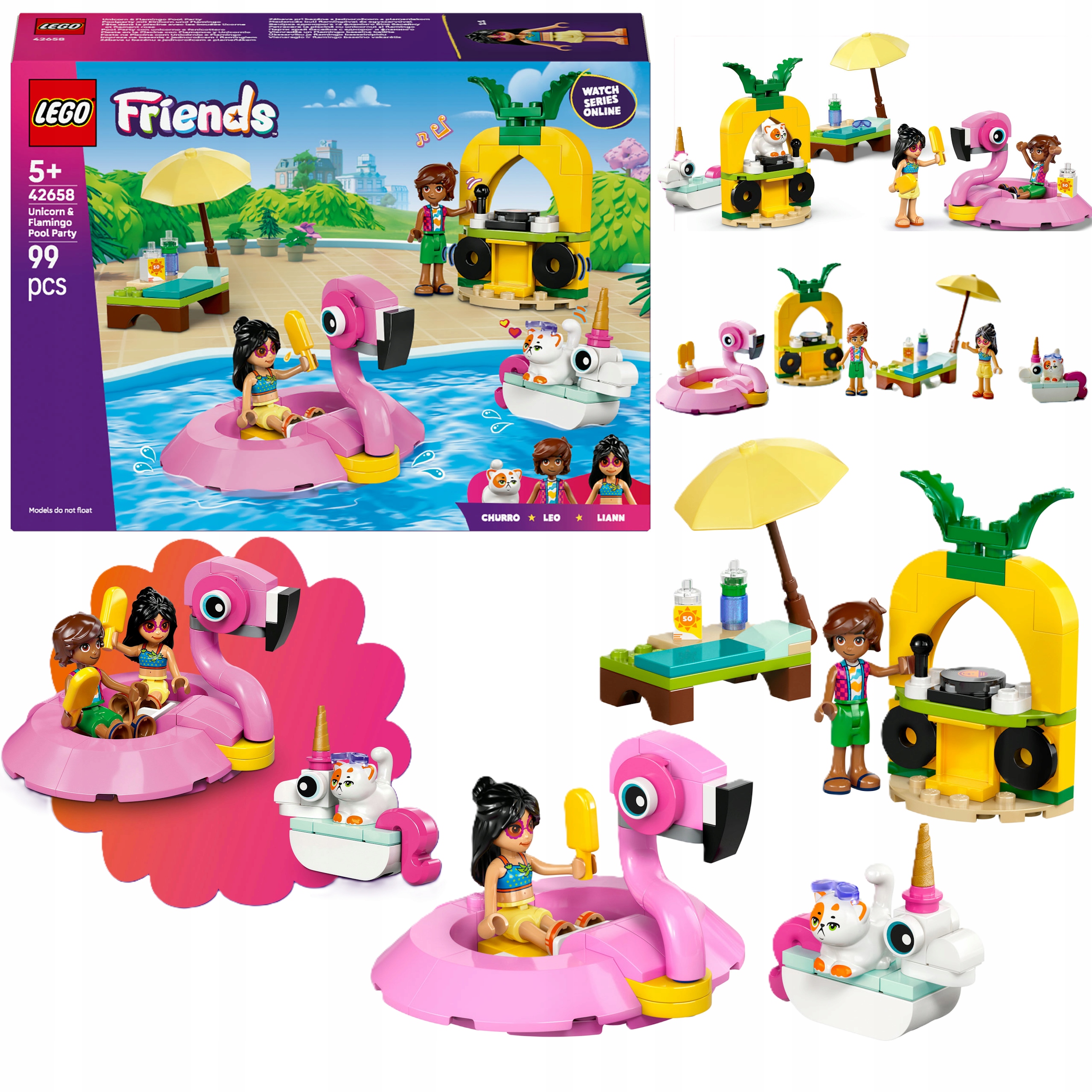 Lego Friends Impreza Na Basenie Z Jednorożcem I Flamingiem Święta
