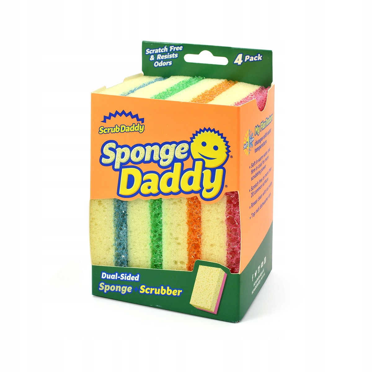 

Dwustronna gąbka go czyszczenia-Sponge Daddy 4szt