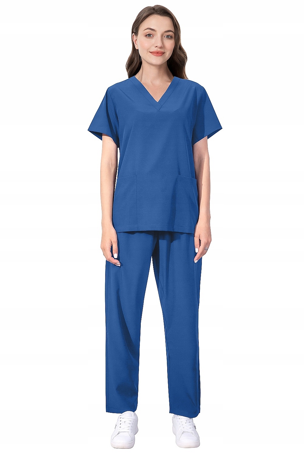 Komplet Medyczny Damski Scrub Uniform Model 42021 Niebieski Rozmiar S