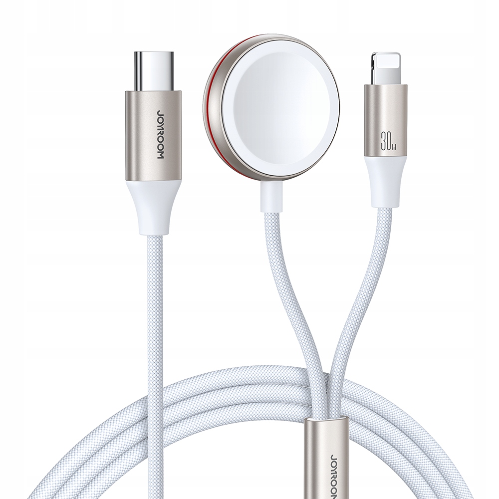 Joyroom 2 w 1 kabel lightning i ładowarka indukcyjna do Apple Watch 1. 5m