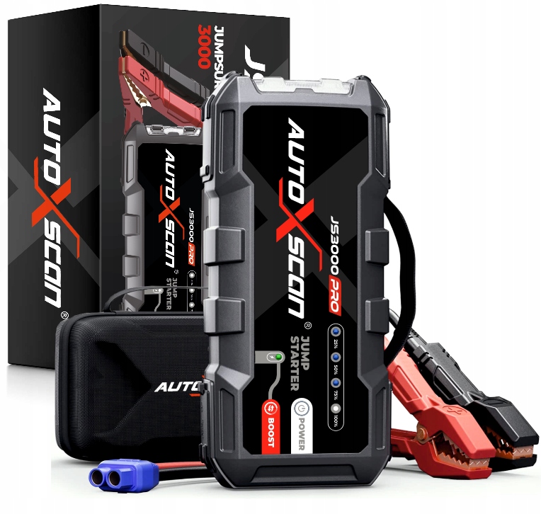 Starter Booster Autoxscan JS3000PRO 24000mAh PowerBank Full 12V 30000 Amper