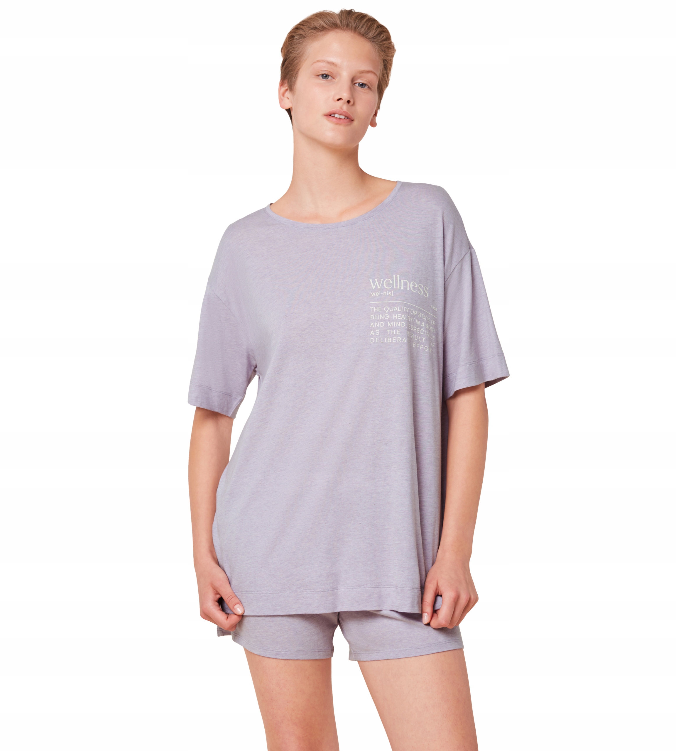 Dvoudílné dámské bavlněné pyžamo Triumph Sets Psk 10 Co/md Krátké 44