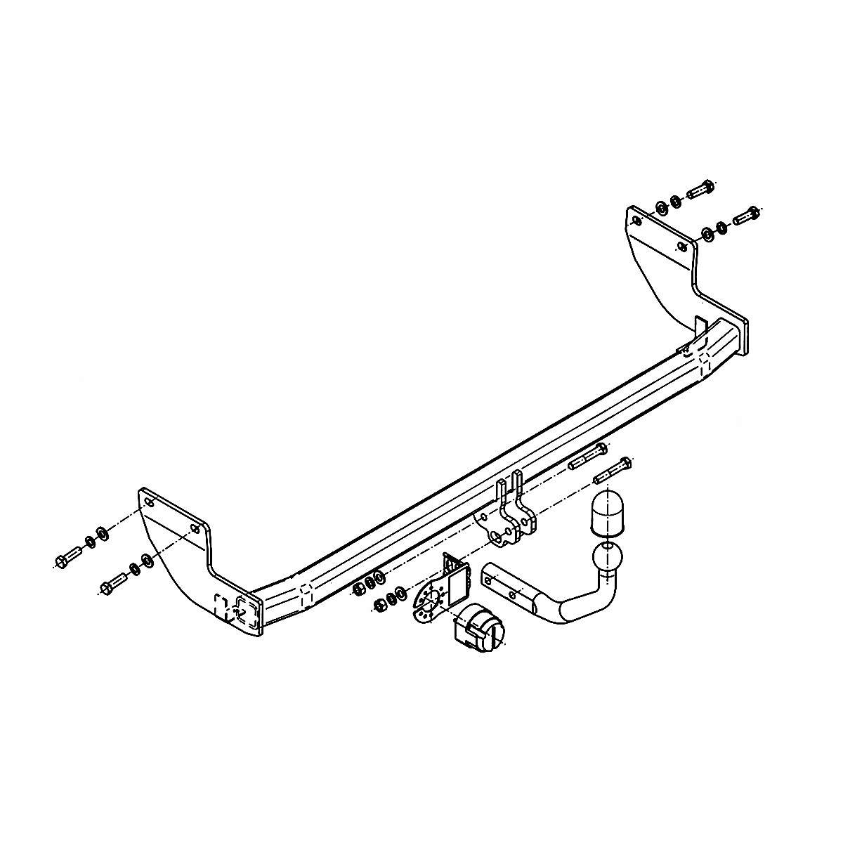 Hak holowniczy do Kia Venga YN Hatchback 09-19 MODUŁ WIĄZKA 13 PIN GRATIS Producent Steinhof