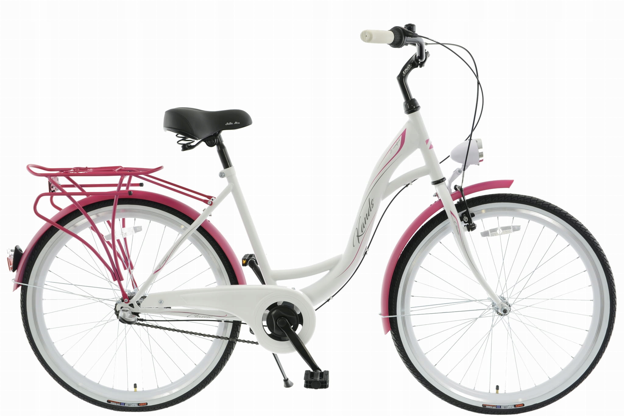 Rower Miejski 26" Kands Laguna S-Comfort 3NEXUS rama 18" biały różowy R21