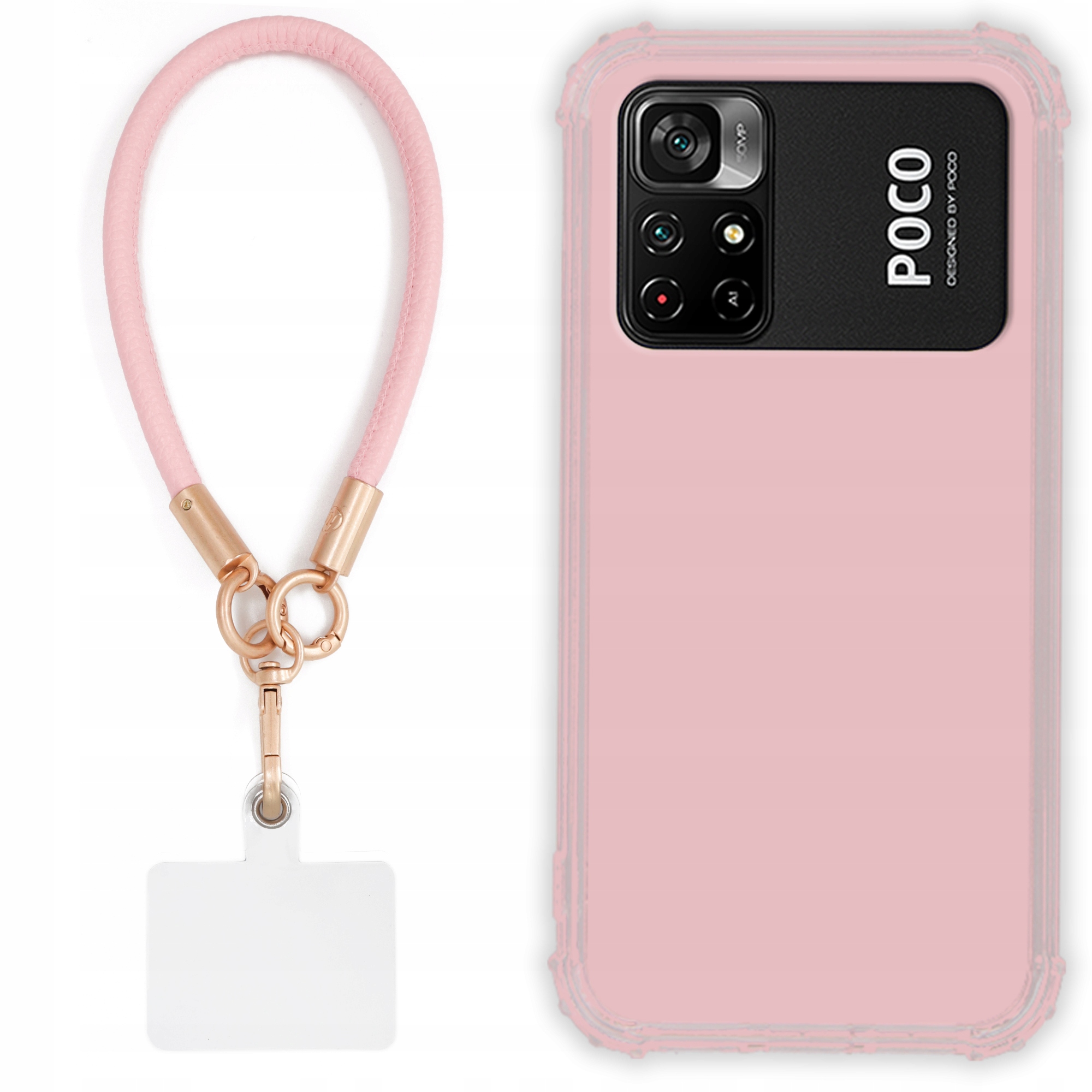 Etui Pre Xiaomi Poco M4 Pro 4G Case Antishock Pinky Ružové vodítko Sada |tpu