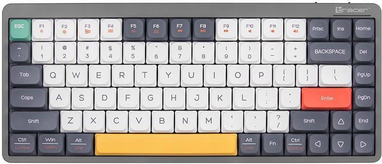 Mechanická klávesnice Tracer Fina 84 Grey (Outemu Red Switch)