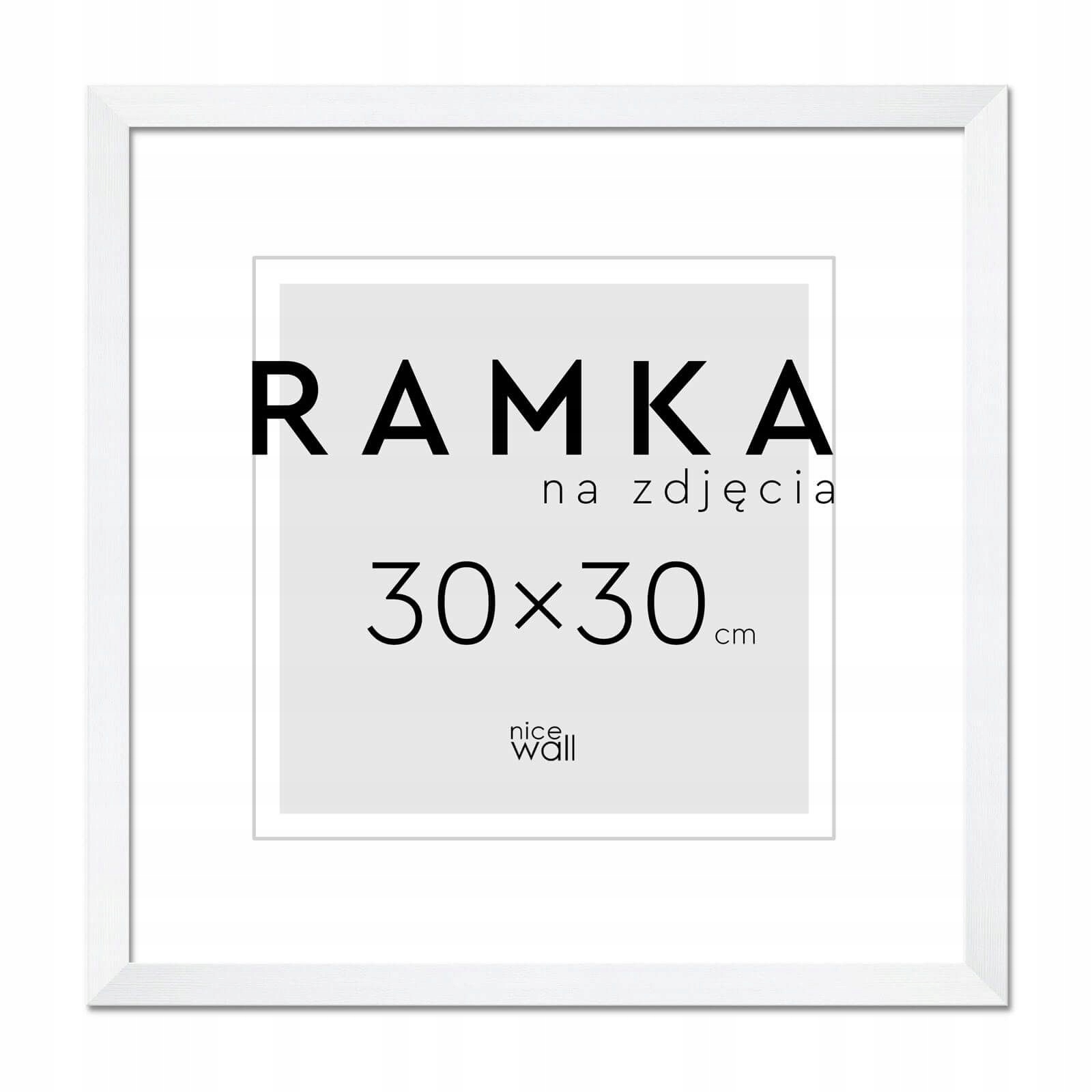 

Rama na zdjęcia 30x30 cm Biała