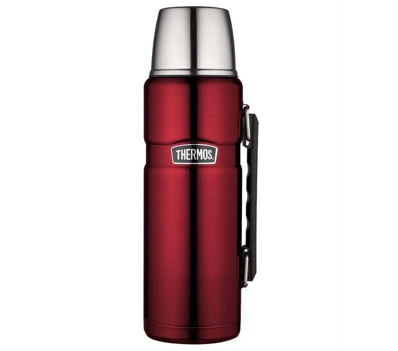 Termos na napoje 1.2 L z uchwytem – czerwony (thermos)