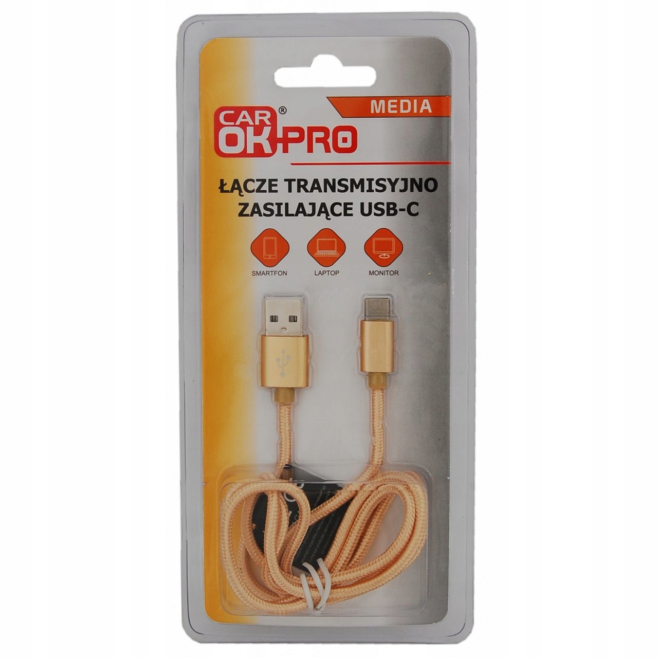 Car Ok Kabel Usb Typ C Łącze Transmisyjno Zasilające