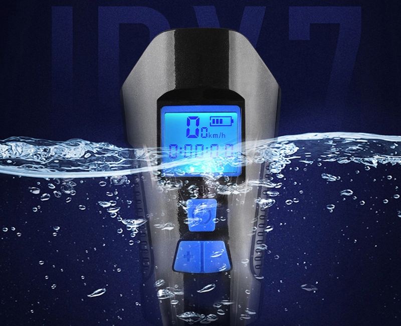 LAMPKA ROWEROWA LED LICZNIK KM PRĘDKOŚCIOMIERZ LAMPKA KIESZONKOWA Model LED BIKE