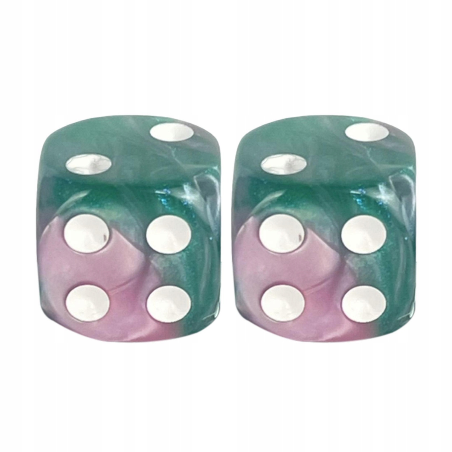 ZESTAW 2 KOSTEK K6 RPG ZOMBIE PIGMAN KOŚĆ SZEŚCIOŚCIENNA 1,6 CM