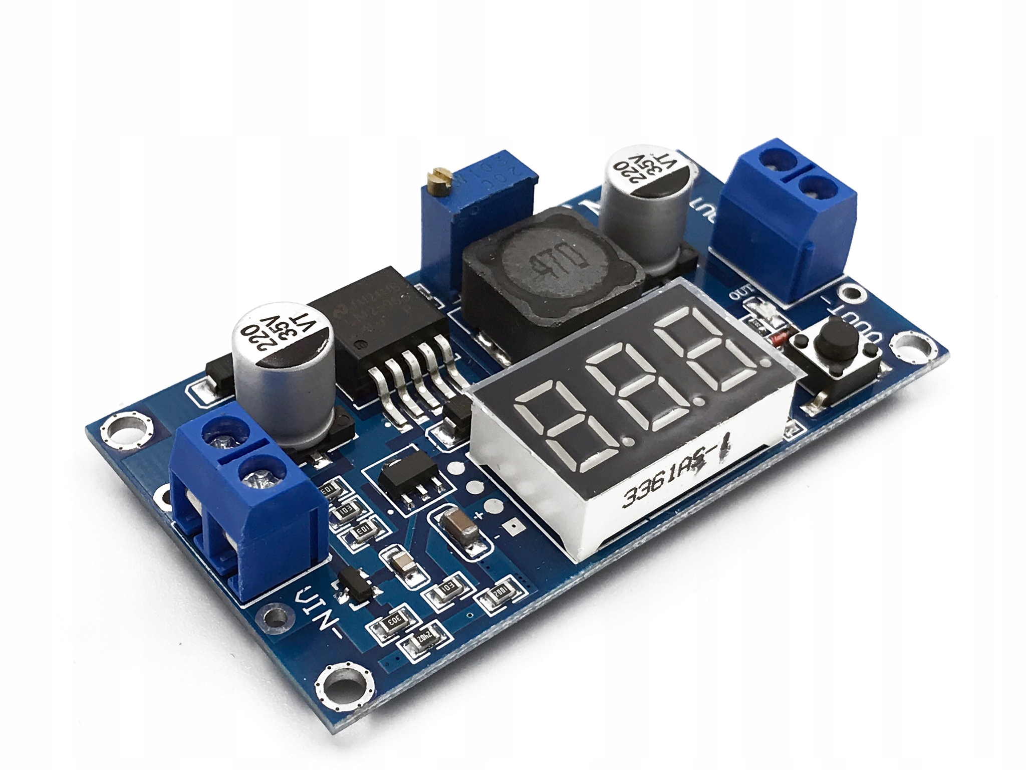 

Przetwornica moduł LM2596S 2,5-35V z wyświetlaczem