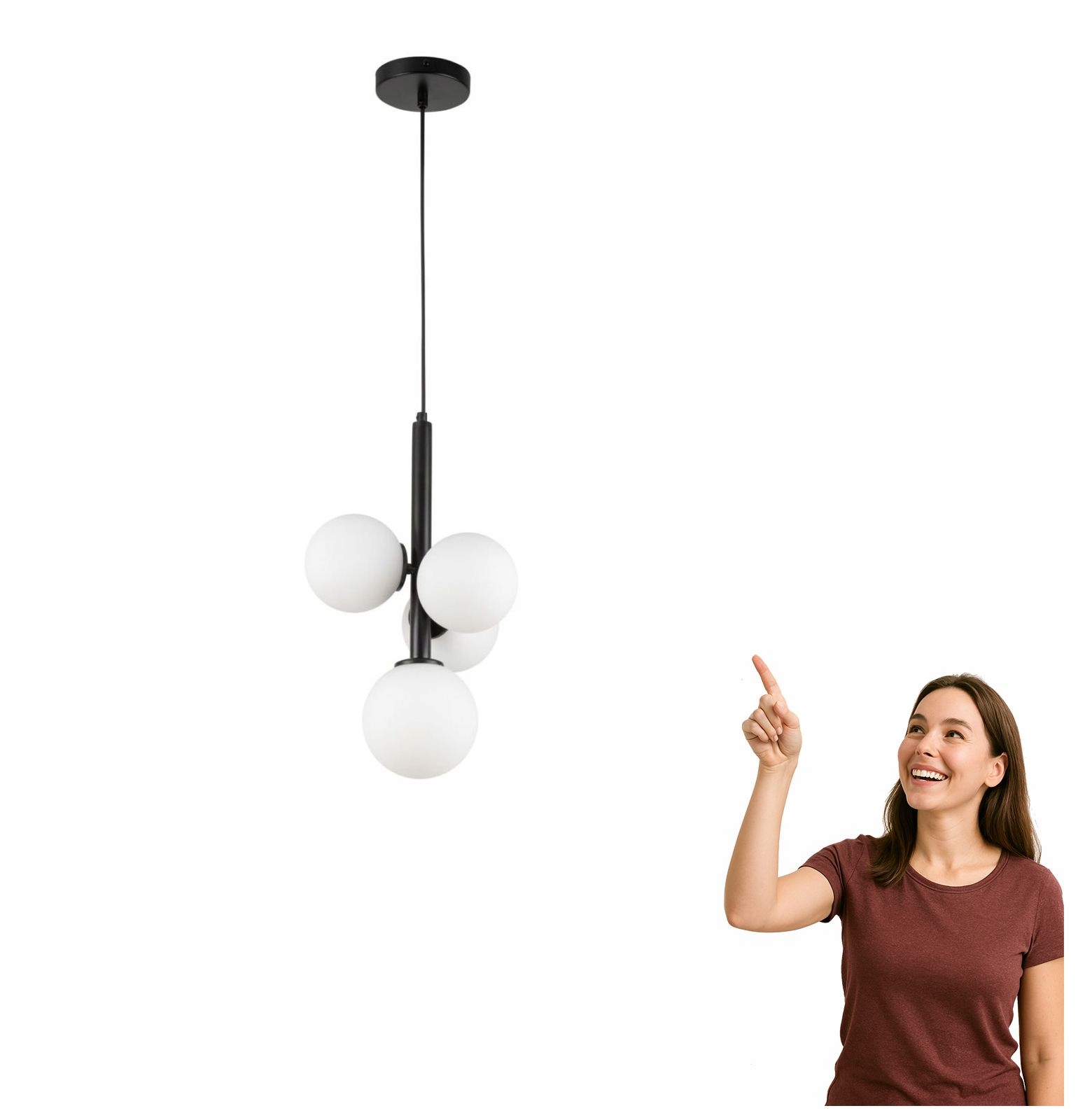 Závesná lampa Perla 4 33487 Sigma Lighting