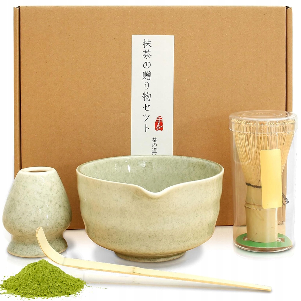 Levně Sada Na Matcha V Japonském Stylu, 4 Dílná Dárek Pro Milovníka Matcha