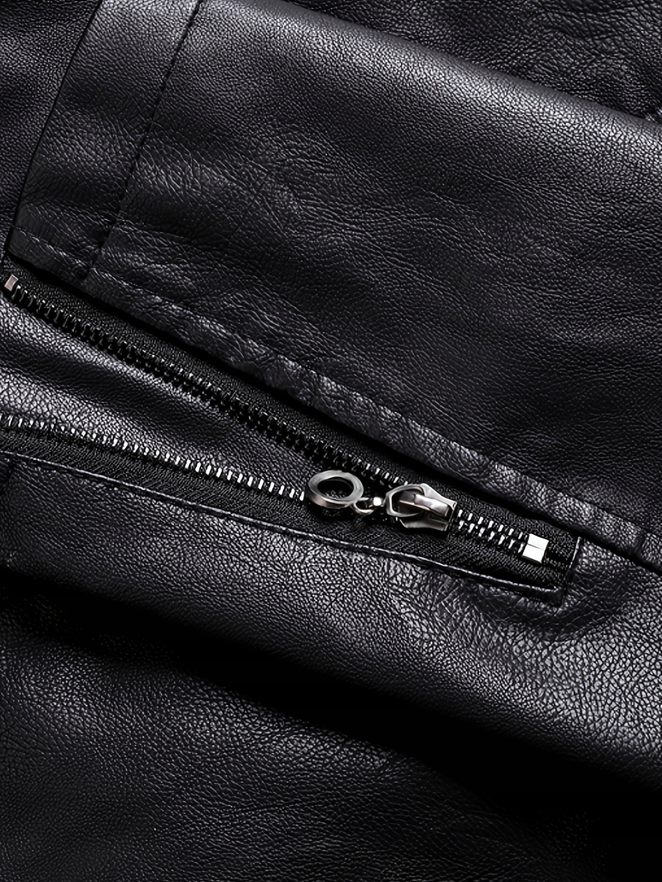 STYLOWA KURTKA MĘSKA RAMONESKA SKÓRZANA BIKER Kolor dodatkowy biały