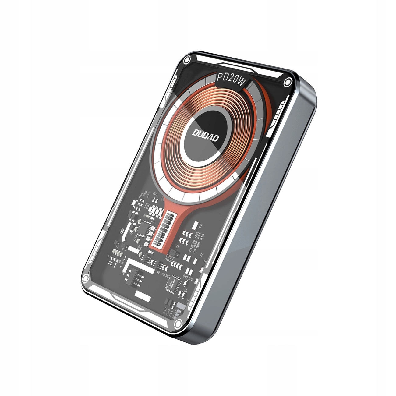 Dudao TGK1 powerbanka s bezdrátovou nabíječkou MagSafe 20W 10000mAh černá