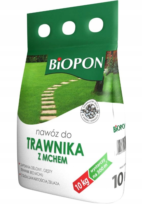 Nawóz Gran. Do Trawy Trawnika Z Mchem Biopon 10kg