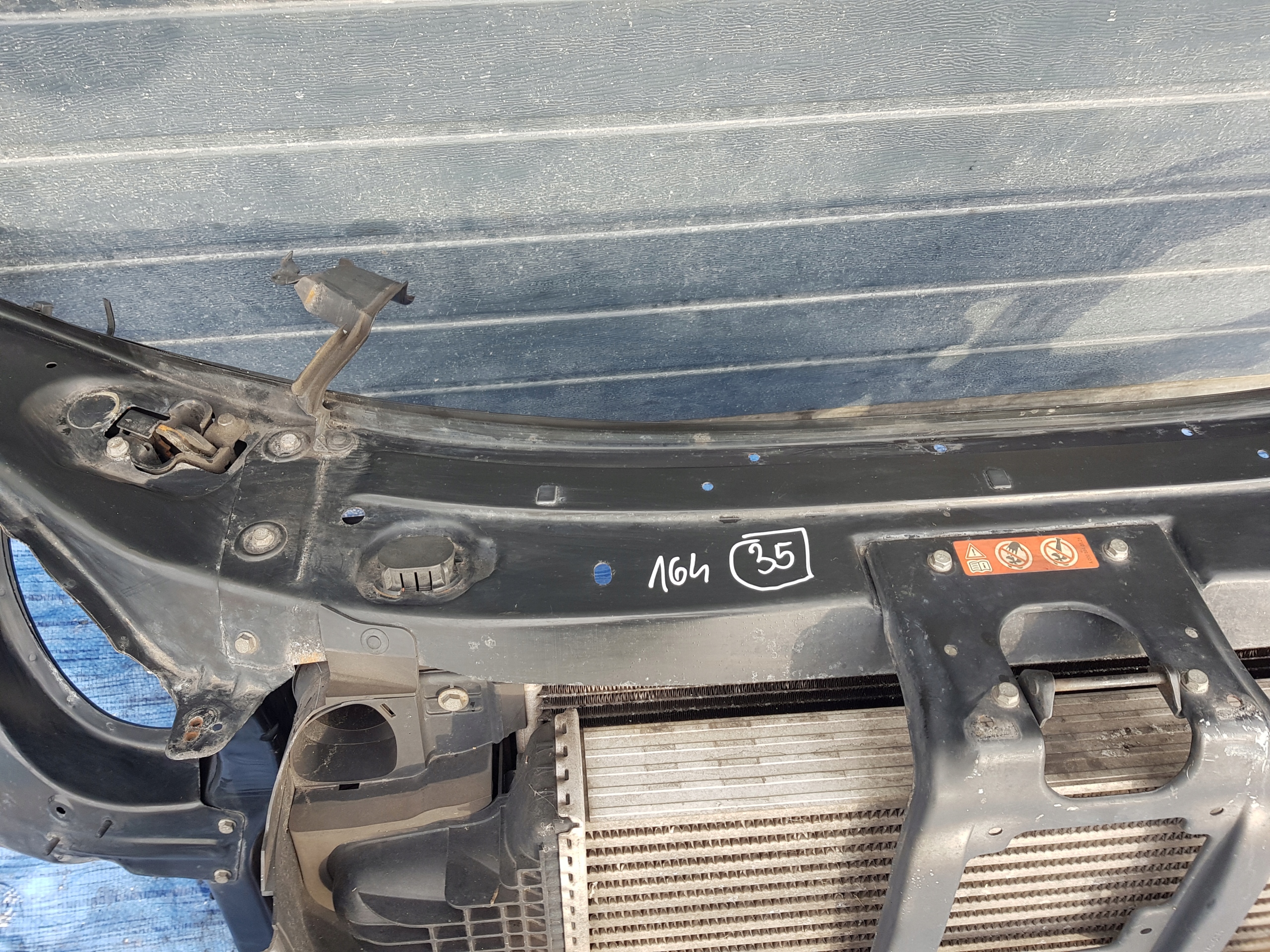 support panel for radiators radiator MERCEDES ML W164 3.0 V6 CDI