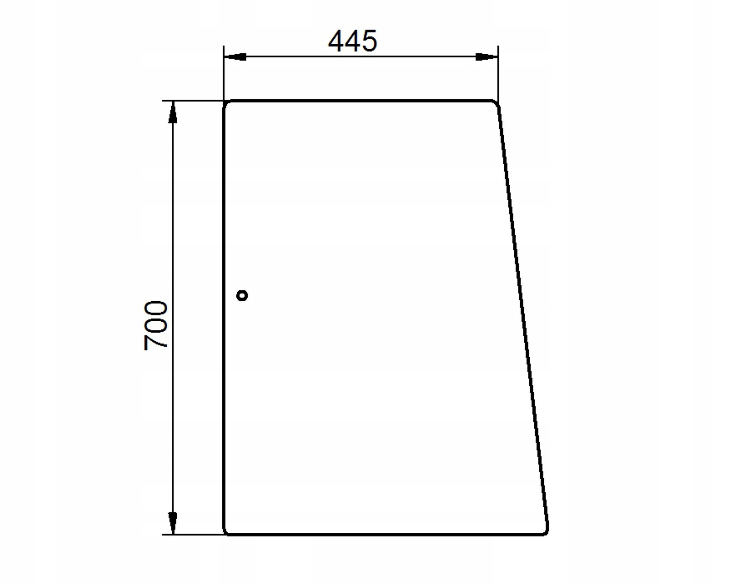 čelní sklo pro traktoru Deutz-Fahr boční 04390722