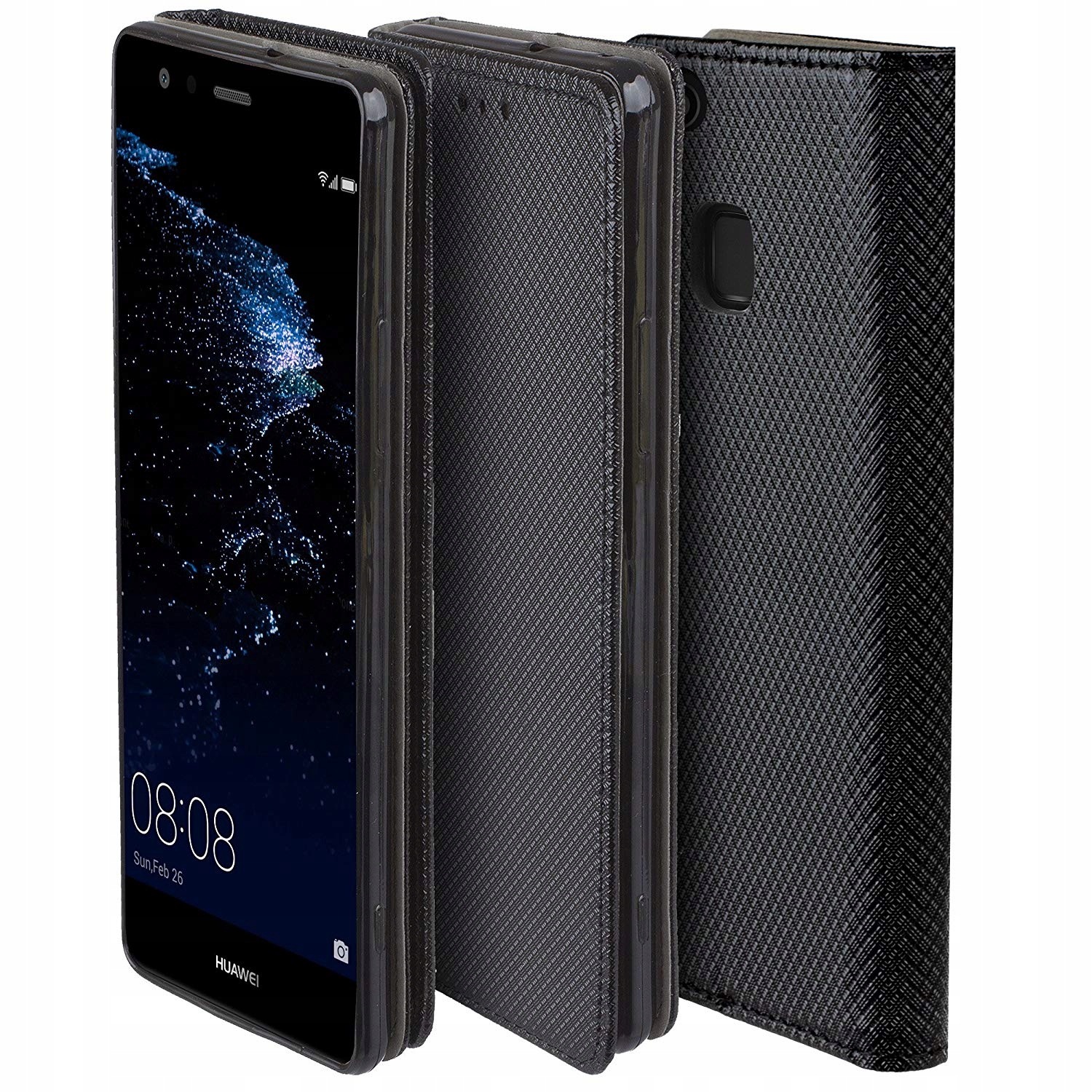 

Etui Smart Magnet Portfel Huawei P10 Lite + Szkło