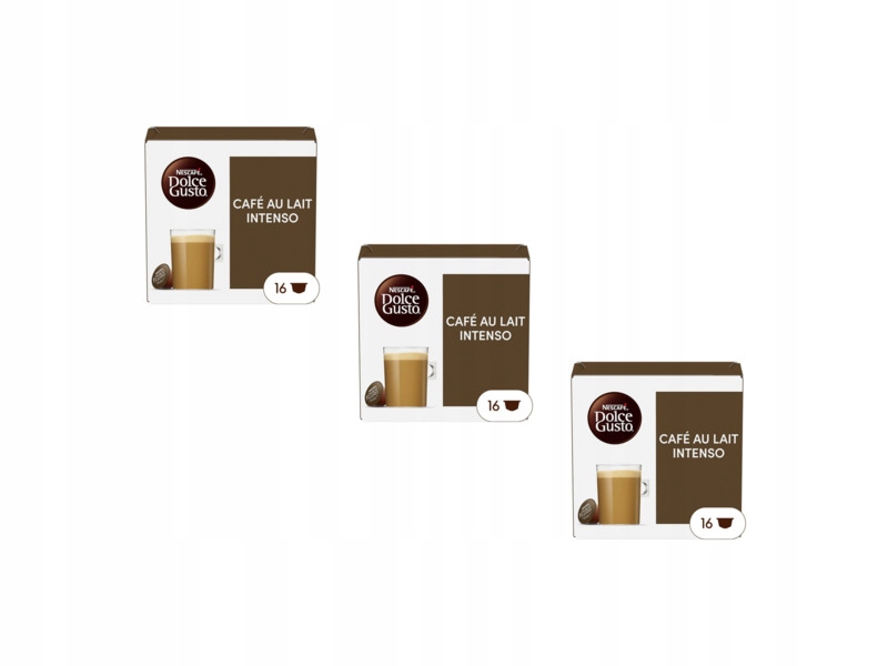 Kapsułki Nescafe Cafe Au Lait Intenso do Nescafe Dolce Gusto 3 x 16 szt.