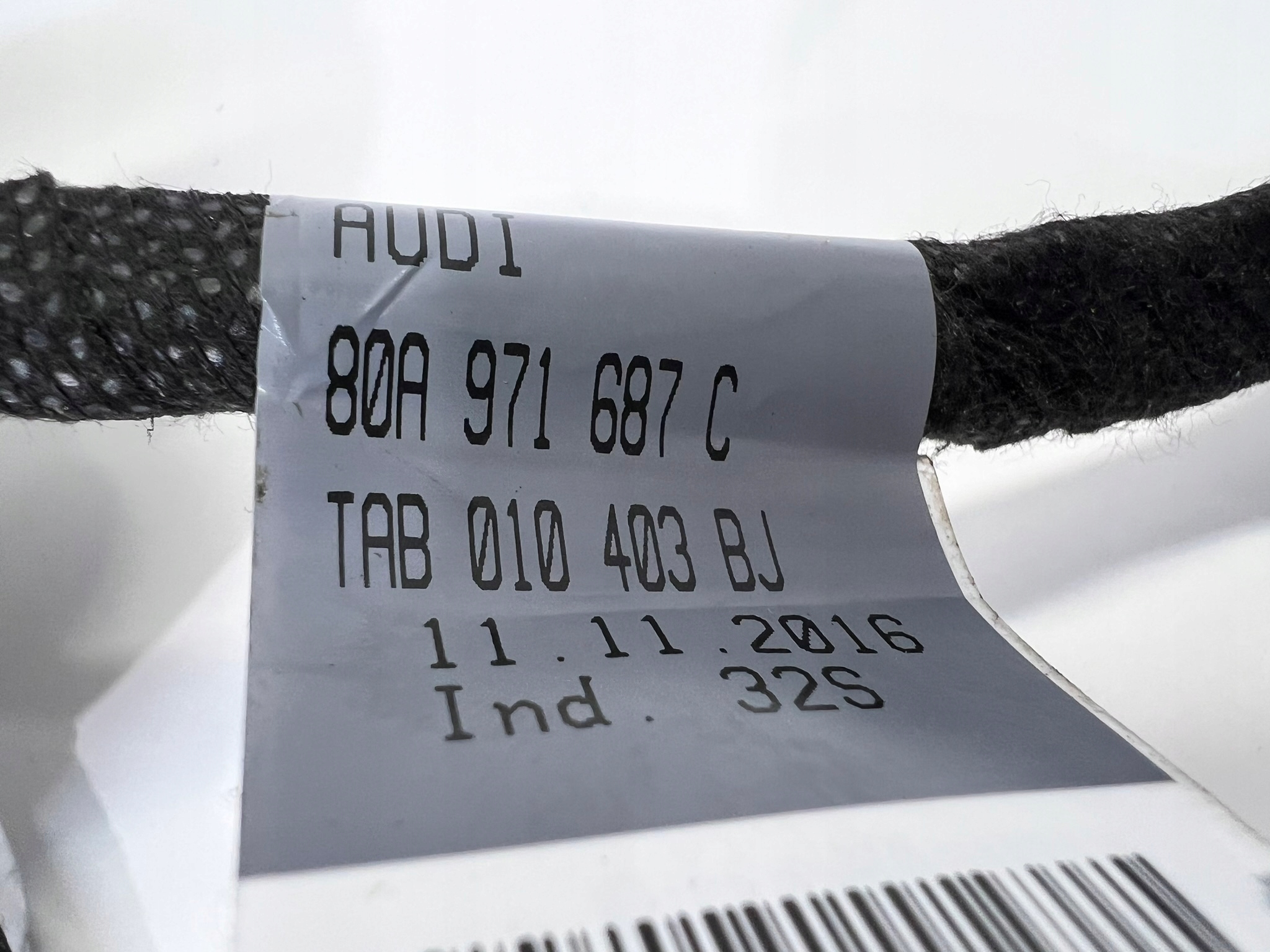 kabelbaum kabelsatz Tür rechts oder links heck AUDI Q5 FY 80A971687C