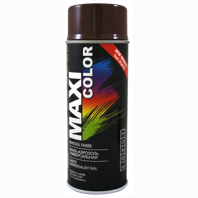 Lakier Motip Maxi Color 400 ml Spray Ral 8017 brązowy ciemny
