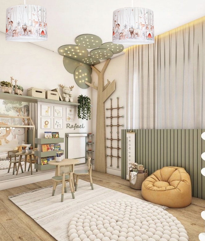 Lampa ścienna kinkiet ścienny LEŚNE ZWIERZĘTA kinkiety ścienne lampy abażur Długość/wysokość 30 cm