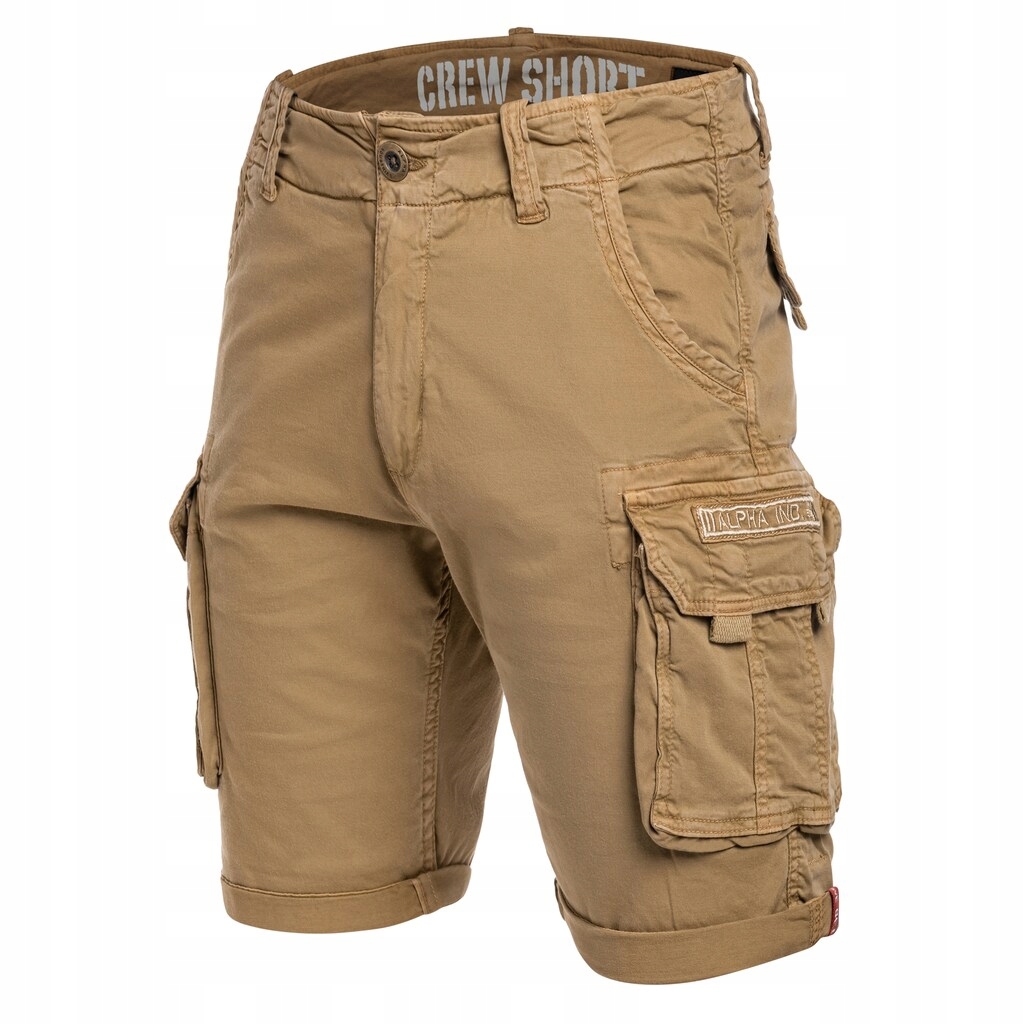 Pánské kraťasy kapsáče Alpha Industries Crew Short Khaki 31