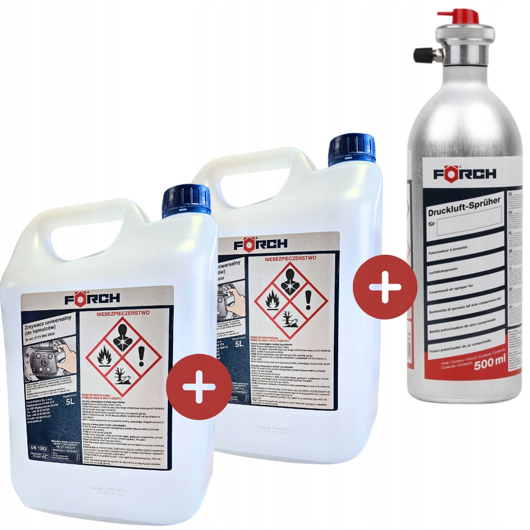 2X Forch Univerzálny Odstraňovač Bŕzd 5 L Tlakový Rozprašovač