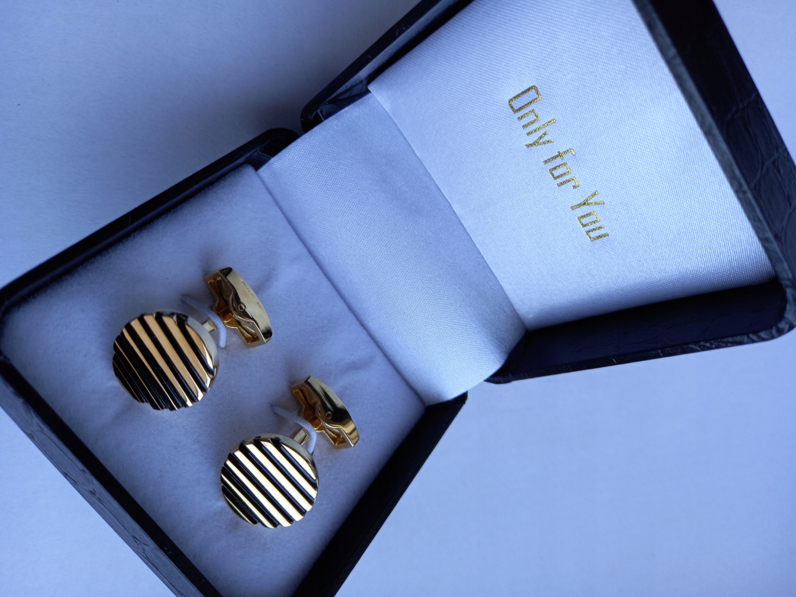 Obchodní zlaté manžetové knoflíčky Busines Future