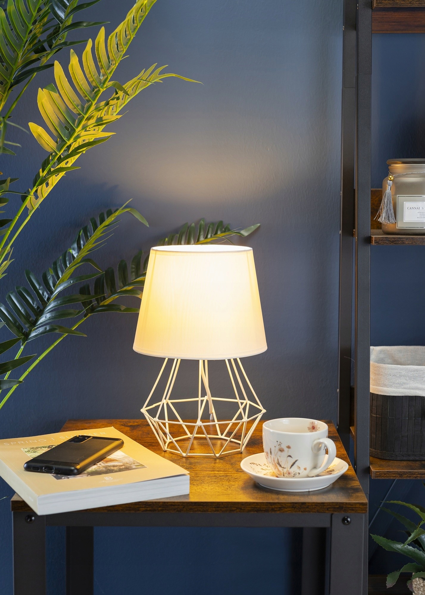 Lampka lampa nocna stołowa biurkowa LED glamour Kolekcja Diamond