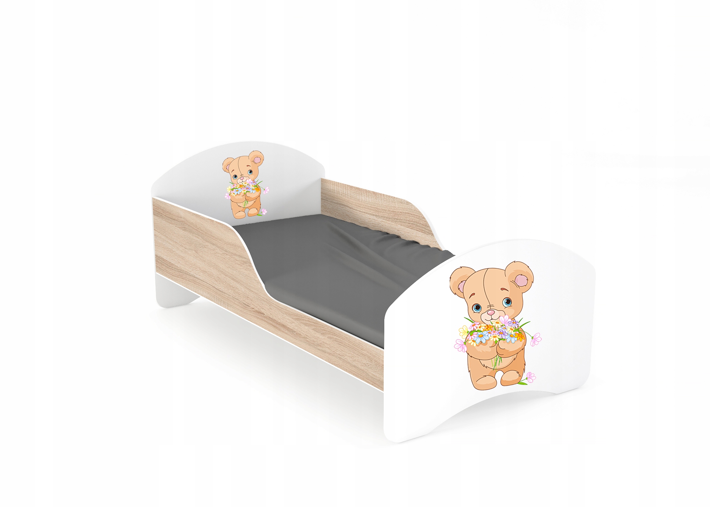 Łóżko dziecięce LEO2 160x80 biało-sonoma Marka Lendo