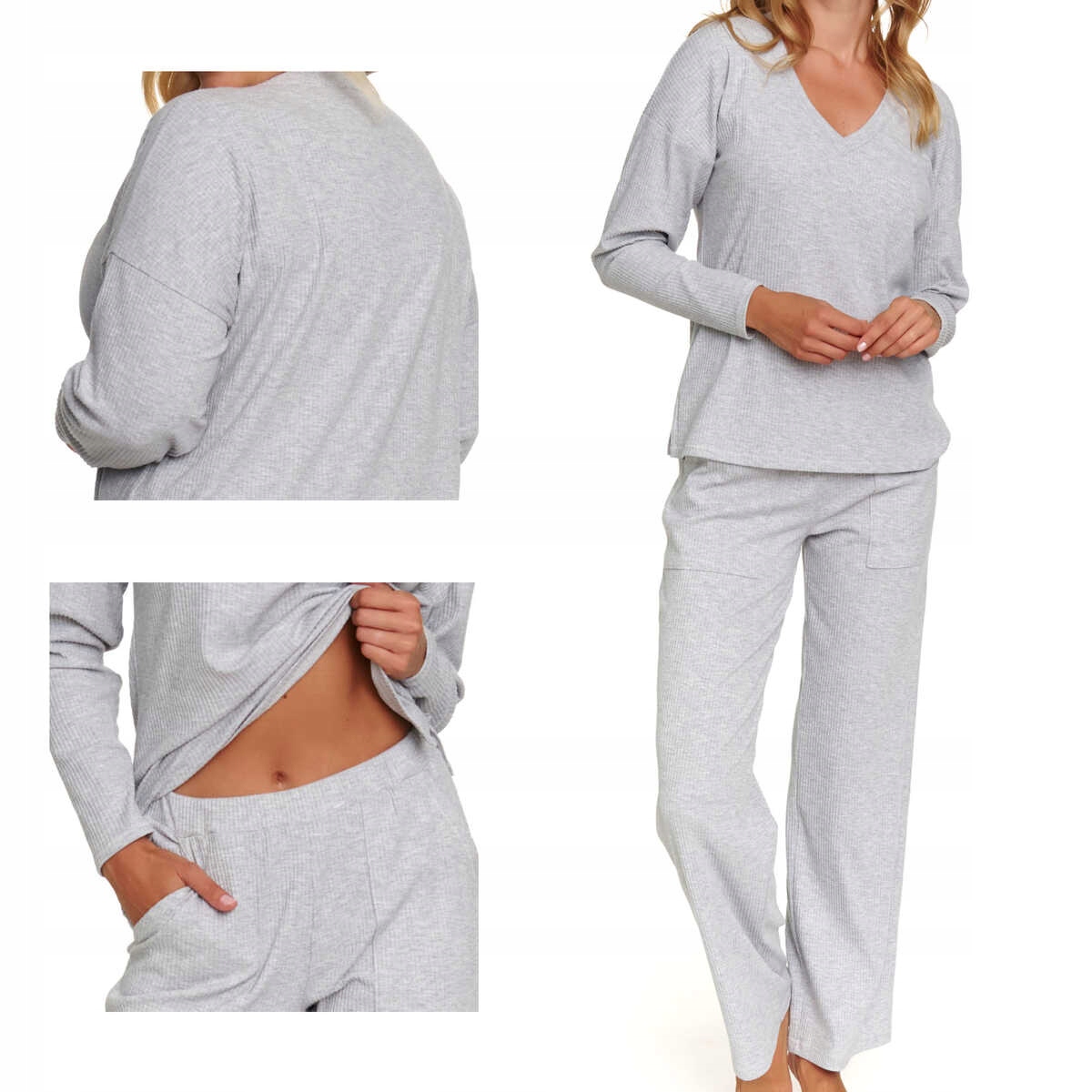 Doctor Nap Dámské pyžamo Pm 7164 grey XL