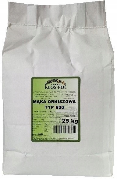 Mąka Orkiszowa 630 ''kłos-pol'' 25KG