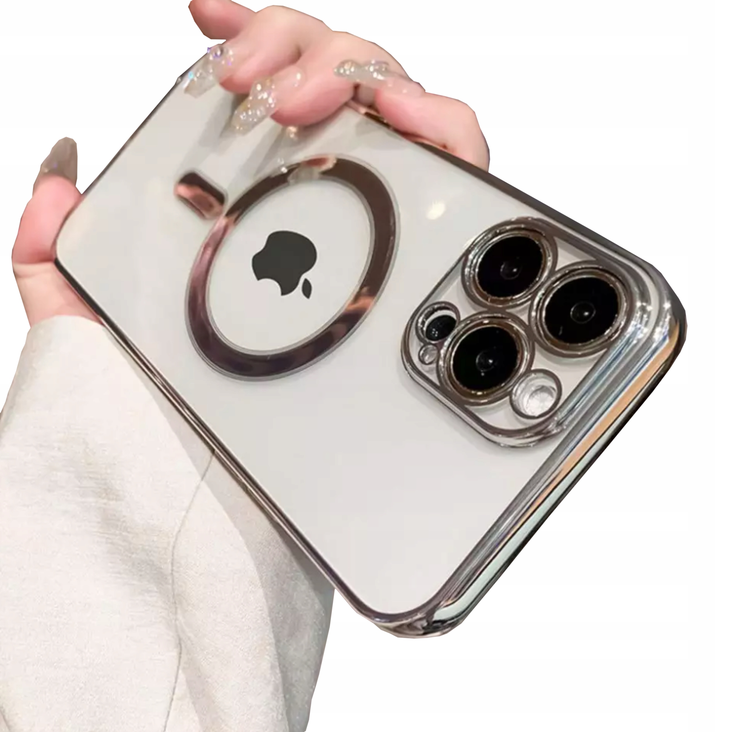 

Etui Obudowa Do Iphone 11 Pro Max Srebrny Magsafe