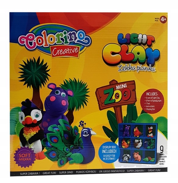

Colorino Zestaw Pianka 9 Zwierzątek Zoo Crative