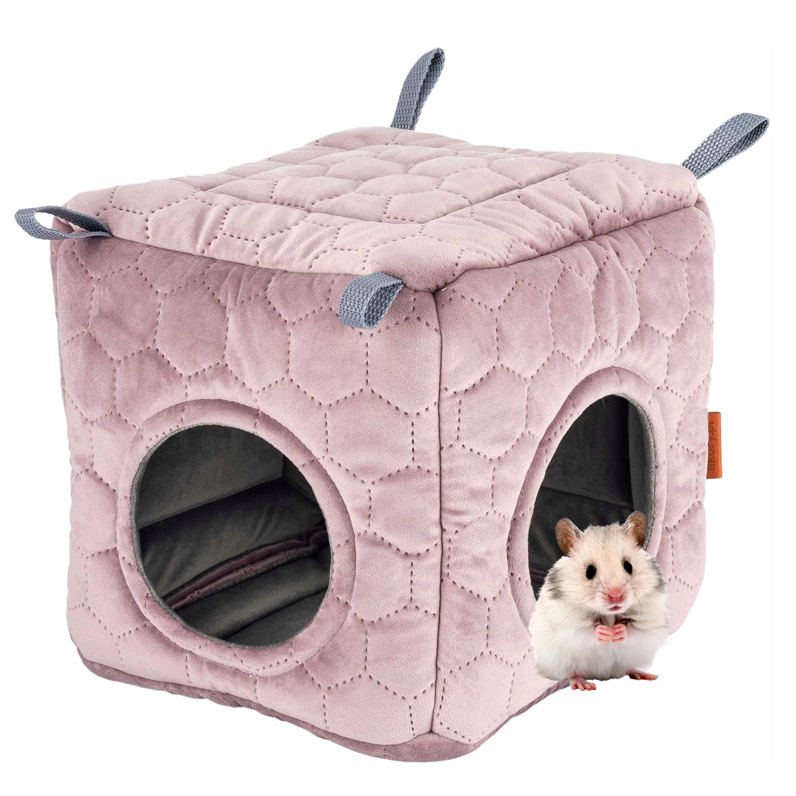 Domek Cube 2 Vchody Křeček Myš Králík Potkan Osmák Degu 22x22cm uKory