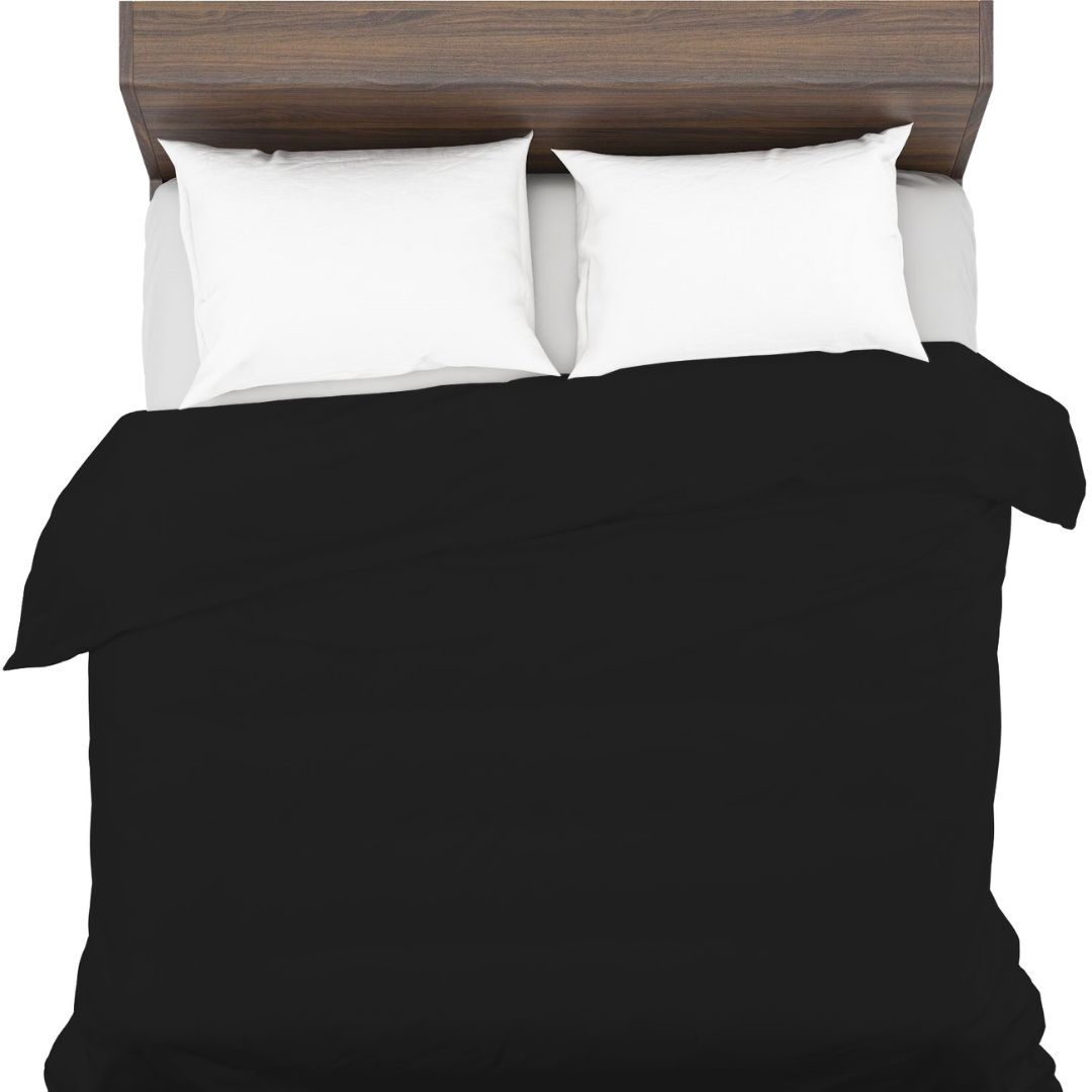 Samotný antialergický povlak na přikrývku 160x240 100% přírodní Bavlna černý