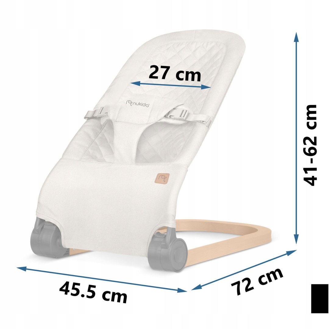 LEŻACZEK BUJACZEK SKŁADANY Z ZABAWKAMI - beżowy Kod producenta 705203