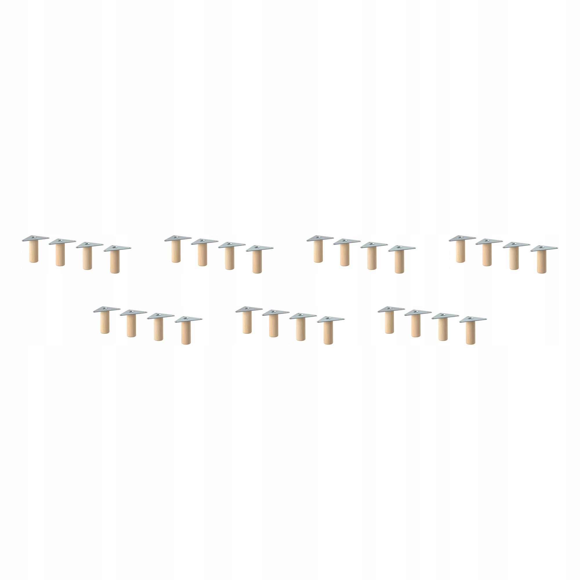 7 szt. Eket Noga drewno 10 cm