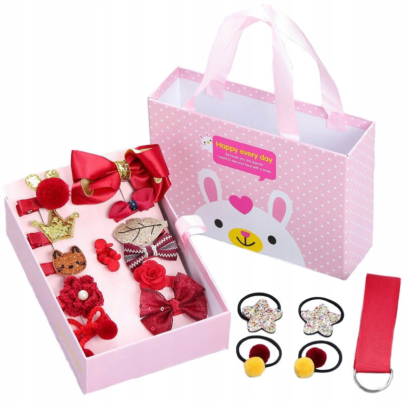 

V45 Zestaw Gumki Spinki Dla Dziewczynki