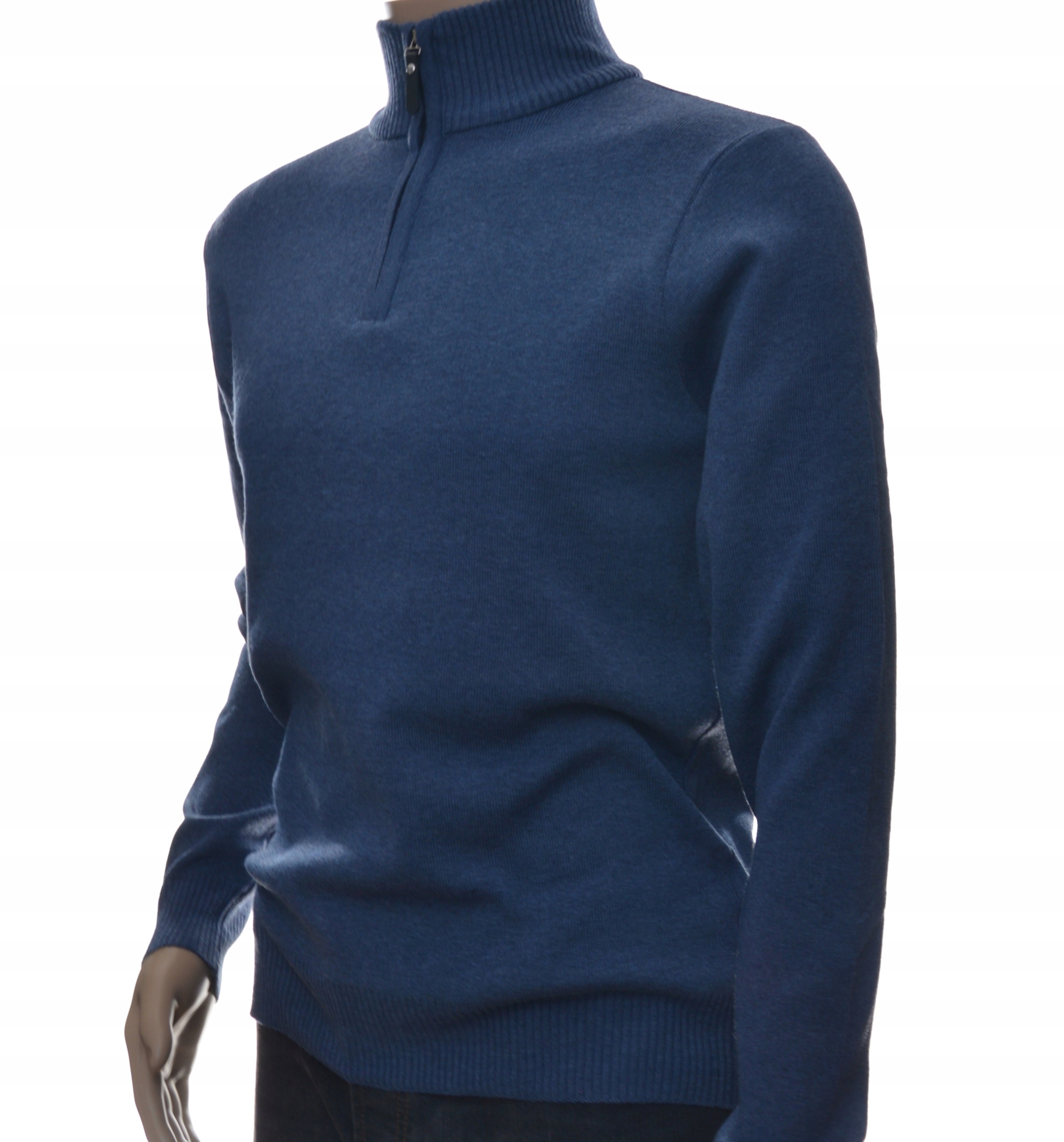 

Męski sweter klasyczny ze stójką na zamek XXL 2XL