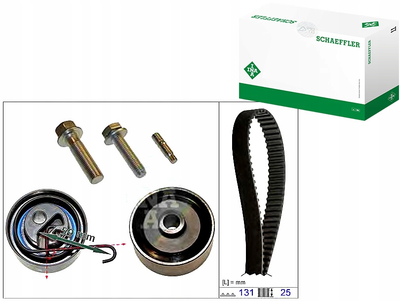 INA530 0494 10 Rozvodová Sada Opel 1,7DI/DTI Asistent řidiče #33