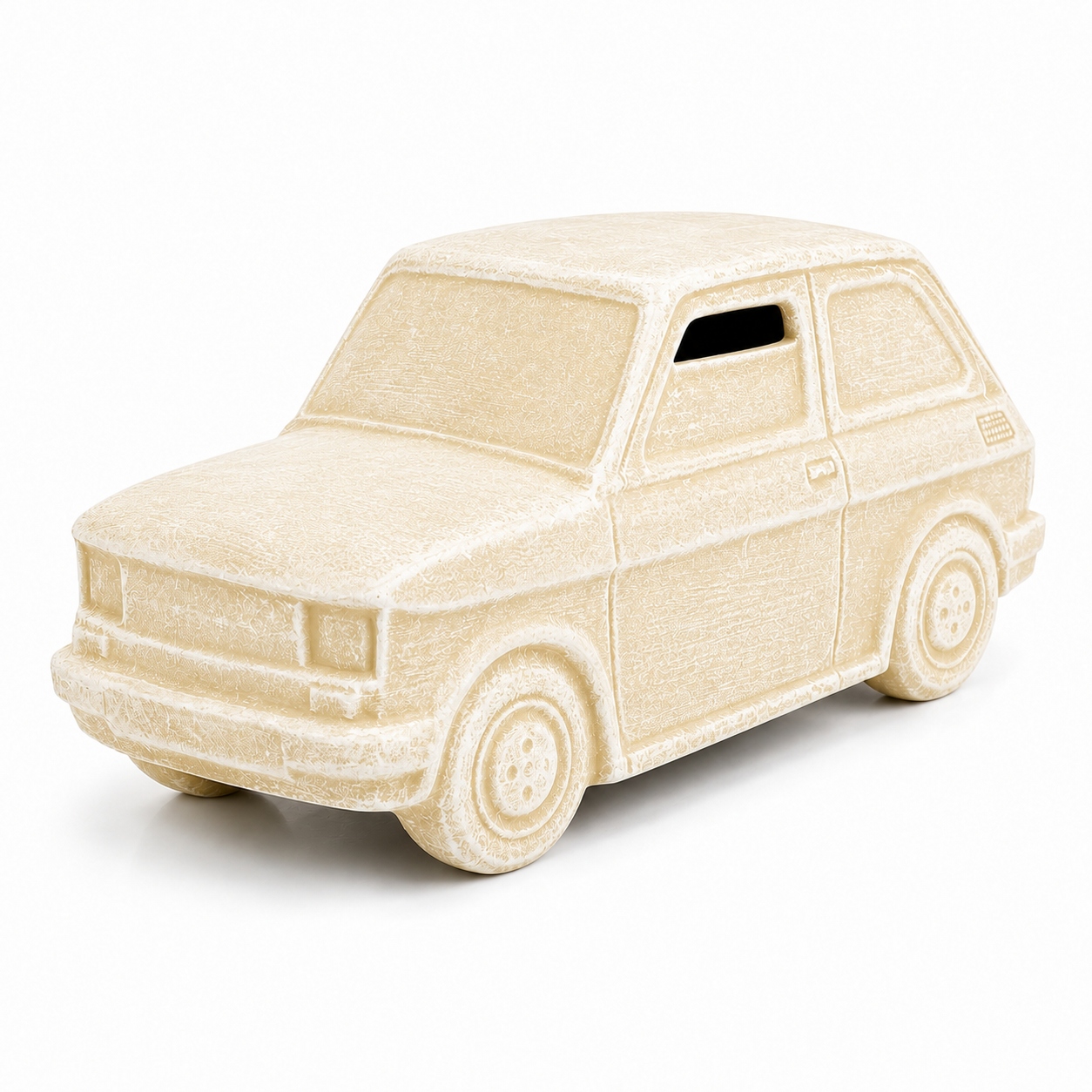Pokladnička Auto City keramická auto 20 cm ecru ozdobná jako dárek