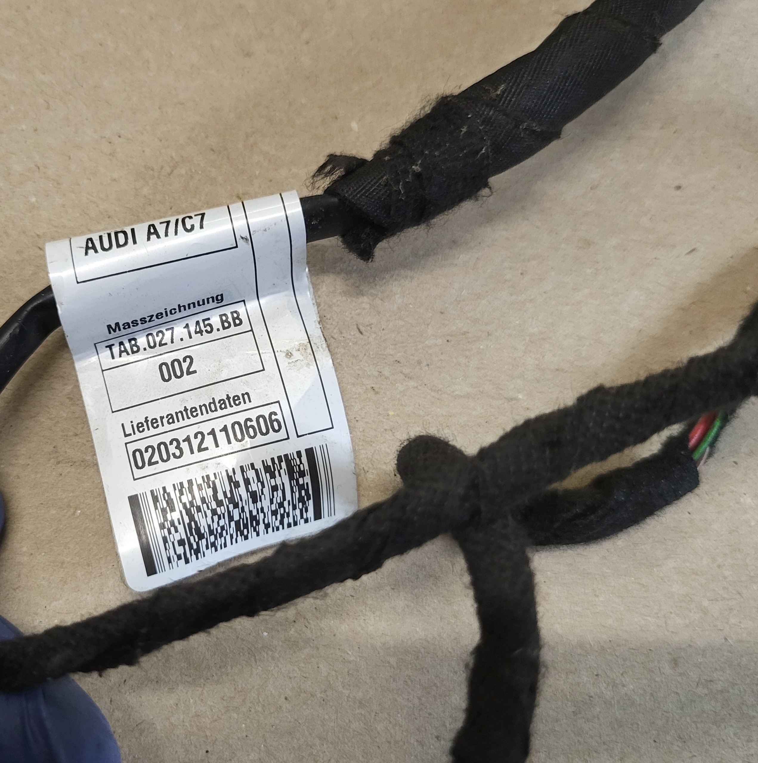 bundle wiring seat left front AUDI A6 C6 A7 4G8971366A 2300037NA OE