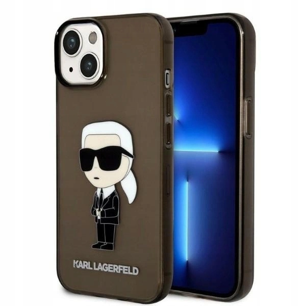 Pouzdro Karl Lagerfeld Ikonik Karl pro iPhone 14 Plus černé