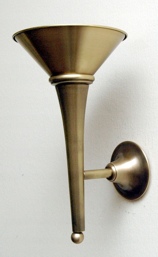 Mosadzné nástenné svietidlo, nástenná lampa z mosadze