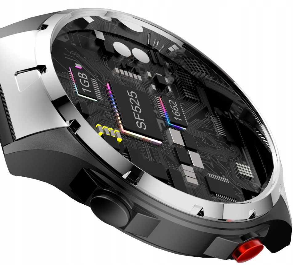 Smartwatch PŁATNOŚCI NFC Zegarek AMOLED Czarny Tętno Ciśnienie Smart Watch Kolor czarny